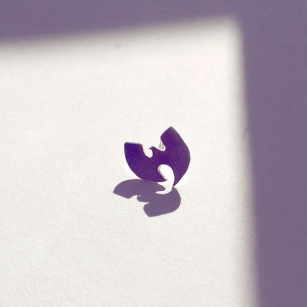 Wu-Tang Clan sterling silver stud earrings